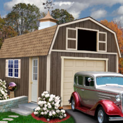 Wood garage kit by Best Barns